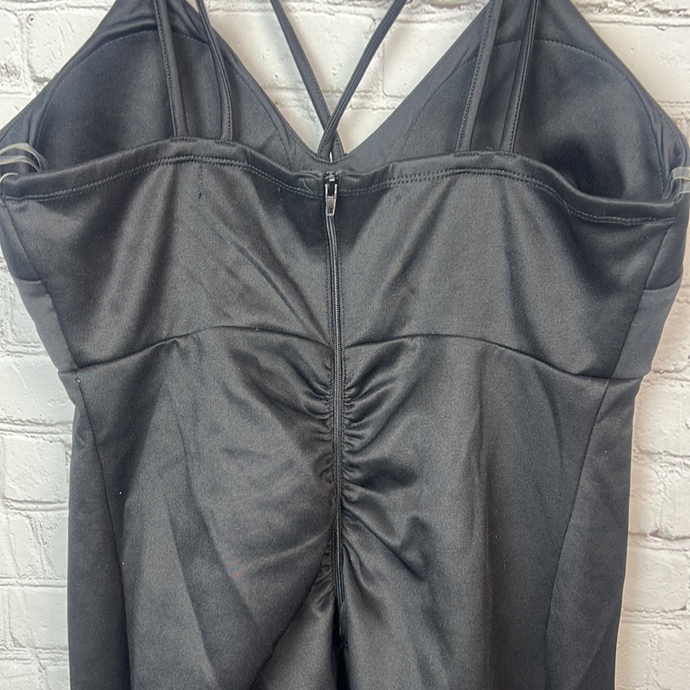 Sequin Hearts Black Strappy Bodycon Dress Juniors Sizes 1 & 13 - Picture 6 of 6